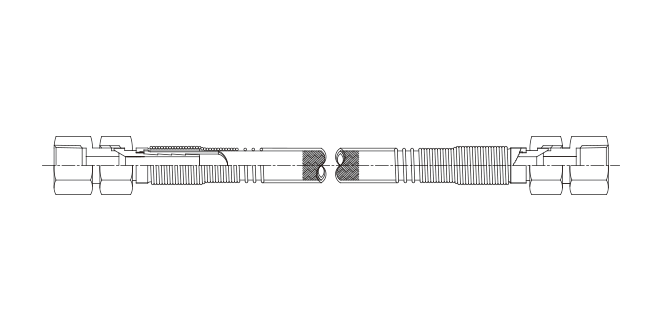 NK-FJS-C/ Ruột ống thẳng, có lò xo