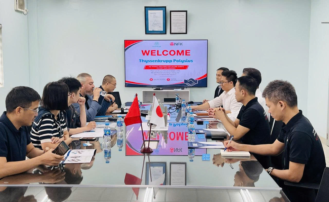 NFK VIỆT NAM CHÀO ĐÓN ĐOÀN THYSSEN POLYSIUS TỚI THAM QUAN