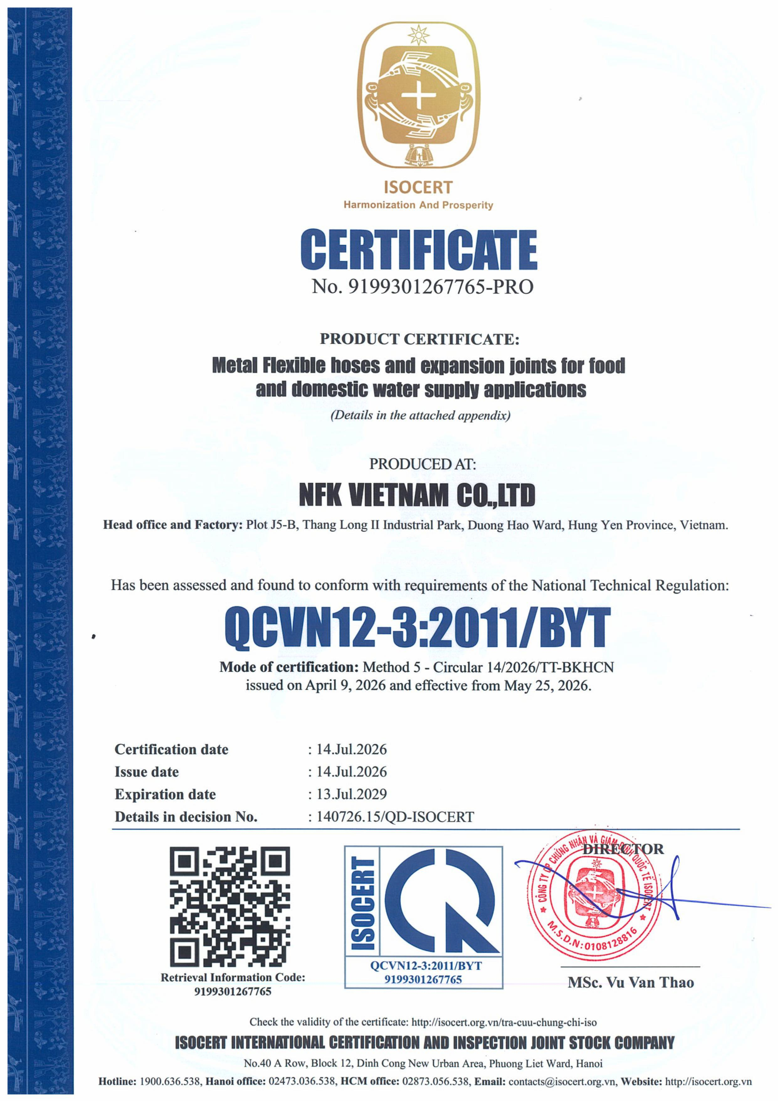 QCVN12-3:2011/BYT